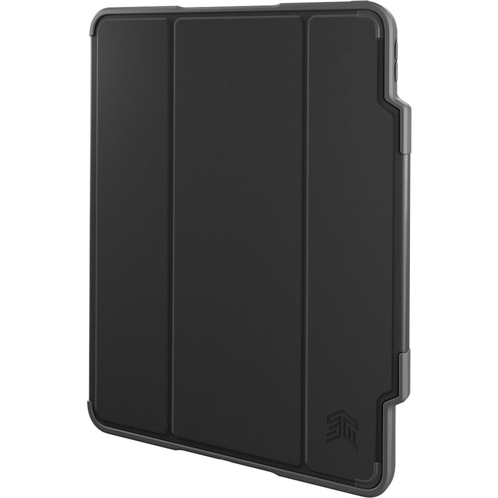 Left View: STM - Dux Plus Case for Apple® iPad® Pro 12.9" (3rd Generation 2018) - Black