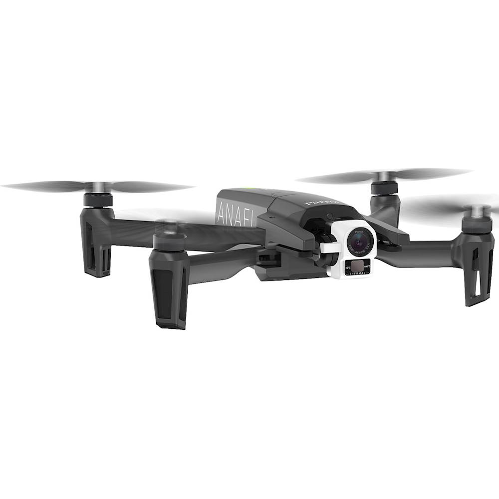 Angle View: Parrot - ANAFI Thermal Drone with Skycontroller - Black