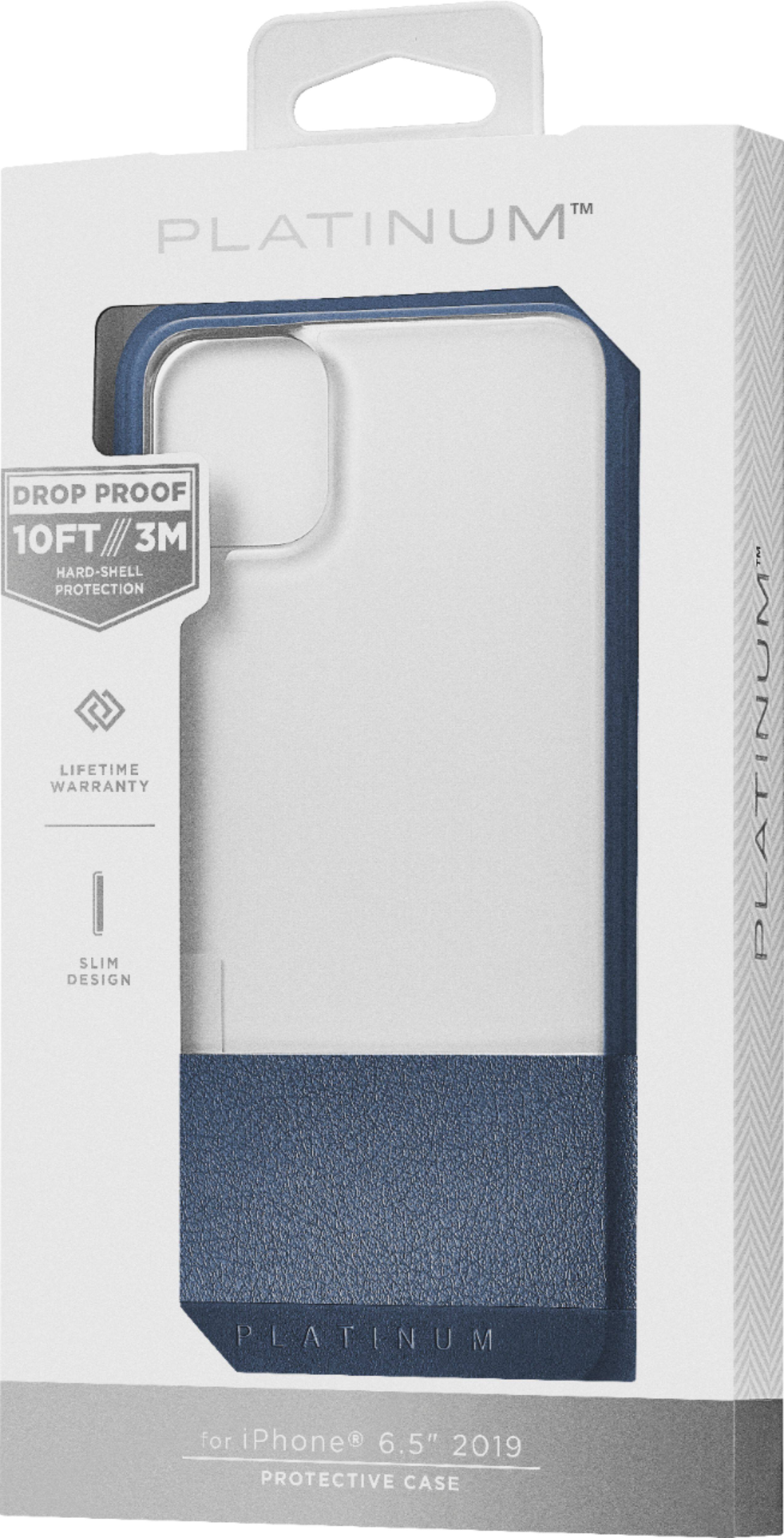 Alt View 11. Platinum™ - Case for Apple® iPhone® 11 Pro Max - Midnight Navy With Clear Accents.