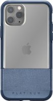 Platinum™ - Hard Shell Case for Apple® iPhone® 11 Pro - Midnight Navy With Clear Accents - Front_Zoom