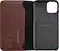 Alt View 3. Platinum™ - Leather Folio Case for Apple® iPhone® 11 Pro - Bourbon.