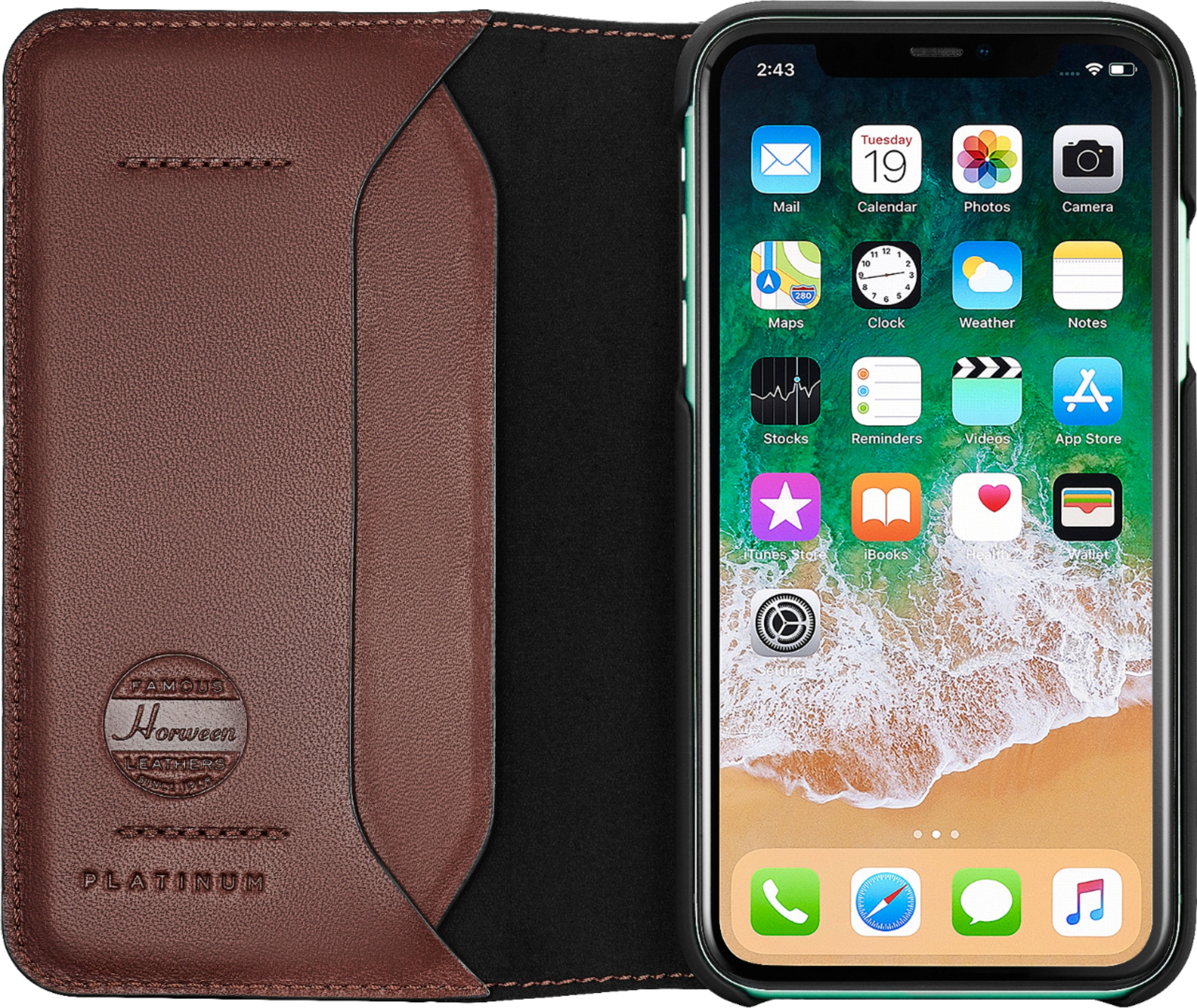 Best Buy: Platinum™ Leather Folio Case for Apple® iPhone® 11 