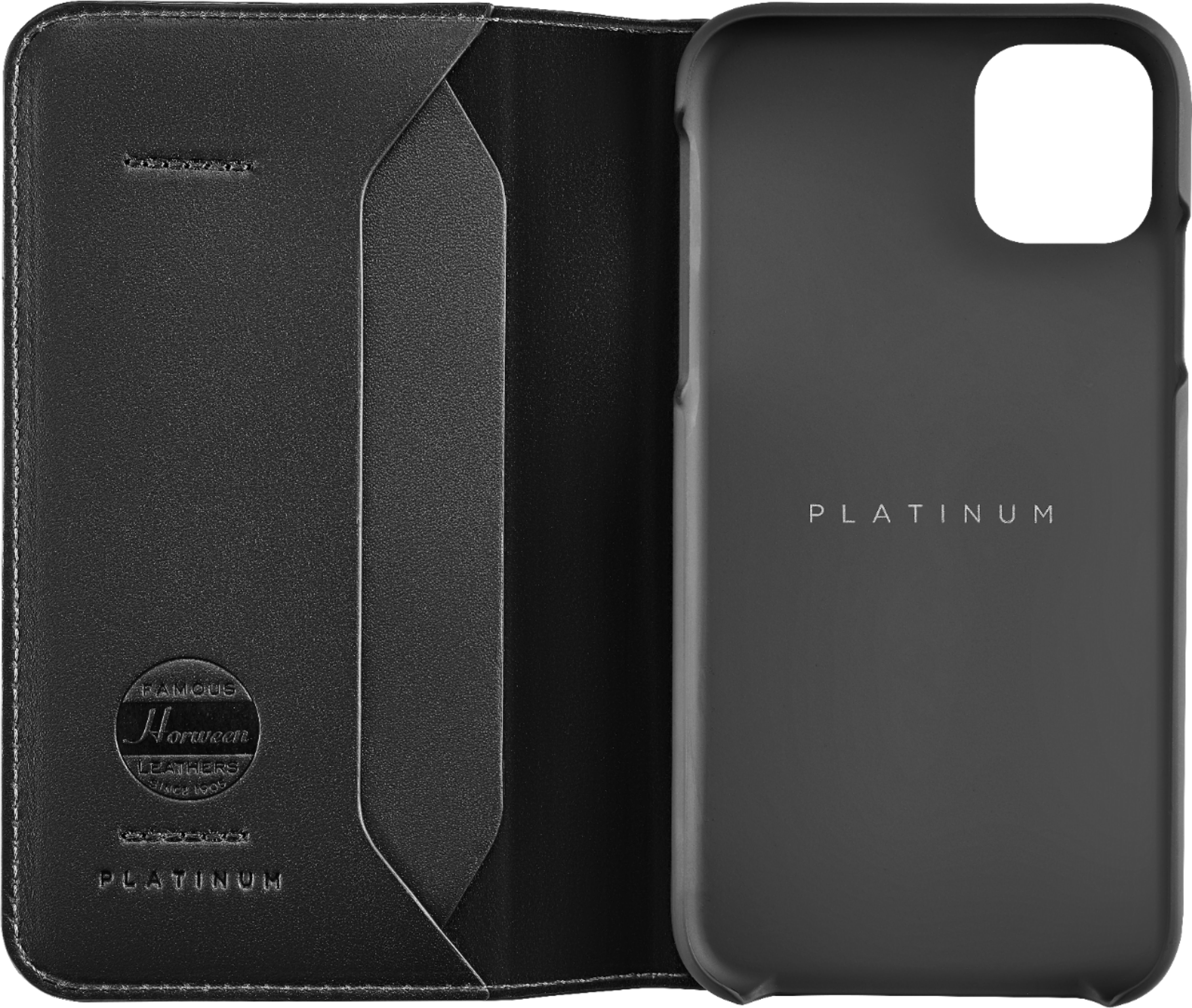 Platinum™ Leather Wallet Case for Apple® iPhone® 11 Pro Max Black  PT-MAXILCLBW - Best Buy