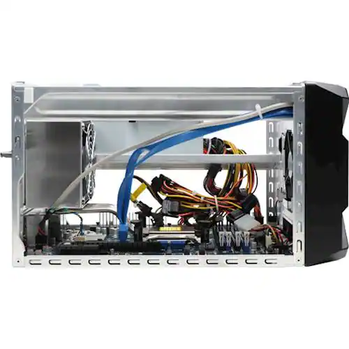 Desktop Computer Back Slot Shuttle XPC Cube SZ270R9 Barebone Desktop Black - Best Buy