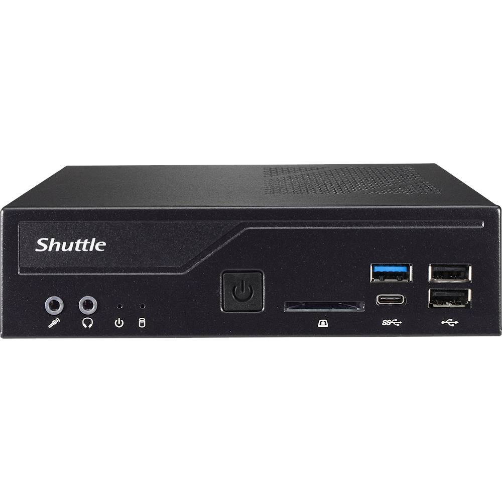 Shuttle - XPC Slim DH310S Barebone Desktop - Black
