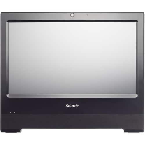 Shuttle - XPC 15.6" Touch-Screen Barebone All-In-One - Intel Celeron - Black-Front_Standard 