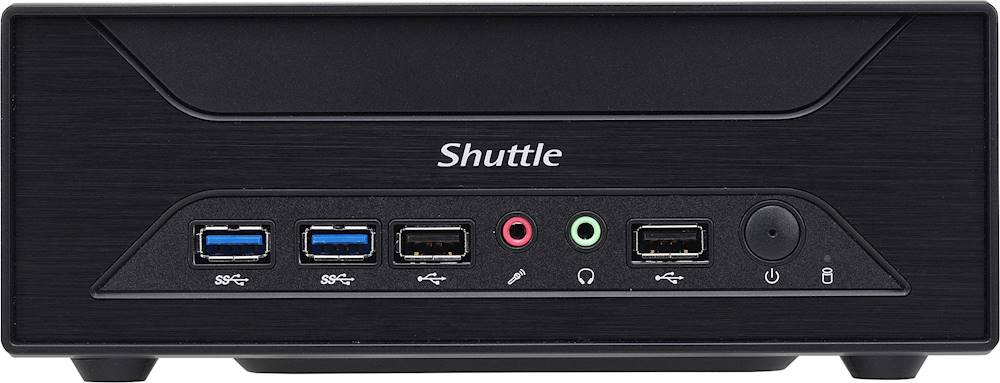 Shuttle - XPC Slim XH110G Barebone Desktop - Black