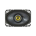 Front Standard. KICKER - CS Series 4" x 6" 2-Way Car Speakers with Polypropylene Cones (Pair) - Yellow/Black.