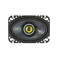 KICKER - CS Series 4" x 6" 2-Way Car Speakers with Polypropylene Cones (Pair) - Yellow/Black - Front_Zoom