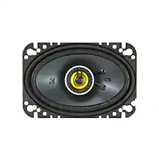 Front. KICKER - CS Series 4" x 6" 2-Way Car Speakers with Polypropylene Cones (Pair) - Yellow/Black.