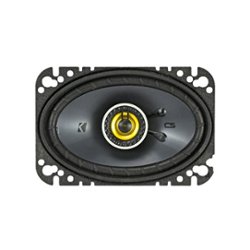 KICKER - CS Series 4" x 6" 2-Way Car Speakers with Polypropylene Cones (Pair) - Yellow/Black - Front_Standard