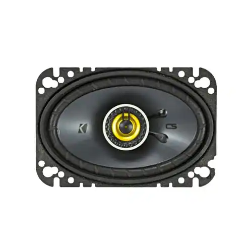KICKER CS Series 4 x 6 2 Way Car Speakers with Polypropylene Cones Pair Yellow Black 46CSC464 Best Buy