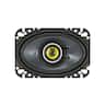 KICKER - CS Series 4" x 6" 2-Way Car Speakers with Polypropylene Cones (Pair) - Yellow/Black