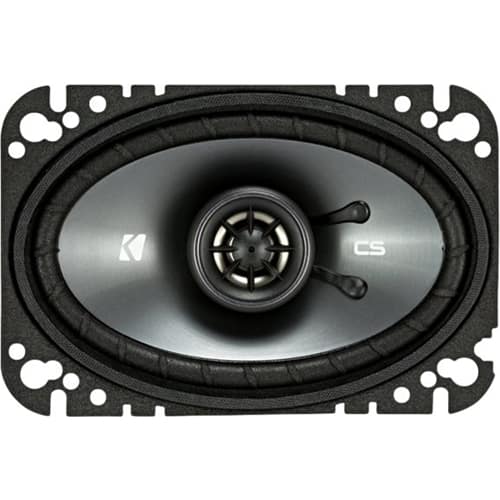 Alt View 11. KICKER - CS Series 4" x 6" 2-Way Car Speakers with Polypropylene Cones (Pair) - Yellow/Black.