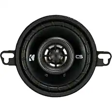 Front. KICKER - CS Series 3-1/2" 2-Way Car Speakers with Polypropylene Cones (Pair) - Yellow/Black.