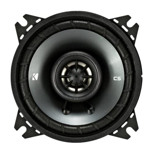 Alt View 11. KICKER - CS Series 4" 2-Way Car Speakers with Polypropylene Cones (Pair) - Yellow/Black.
