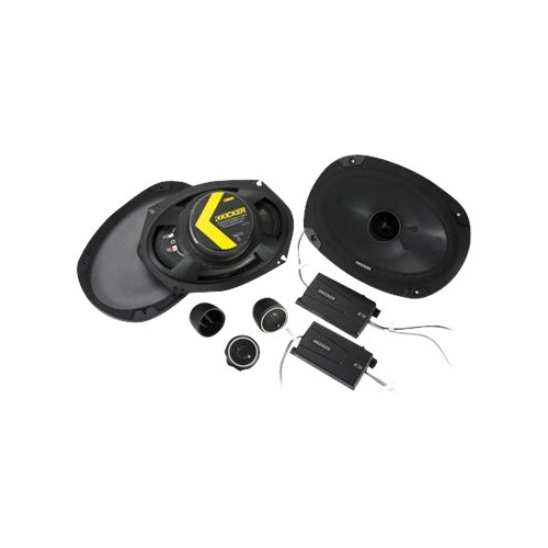 KICKER - CS Series 6 x 9 2-Way Car Speakers with Polypropylene Cones (Pair) - Black was $179.99 now $143.99 (20.0% off)