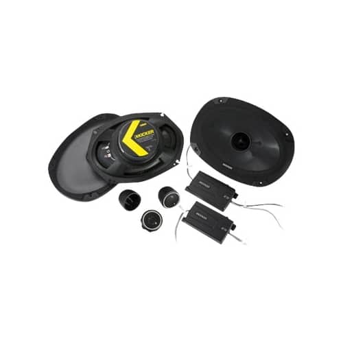 Front. KICKER - CS Series 6" x 9" 2-Way Car Speakers with Polypropylene Cones (Pair) - Black.