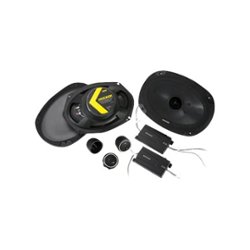 KICKER - CS Series 6" x 9" 2-Way Car Speakers with Polypropylene Cones (Pair) - Black - Front_Zoom