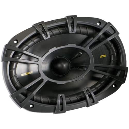 Alt View 12. KICKER - CS Series 6" x 9" 2-Way Car Speakers with Polypropylene Cones (Pair) - Black.