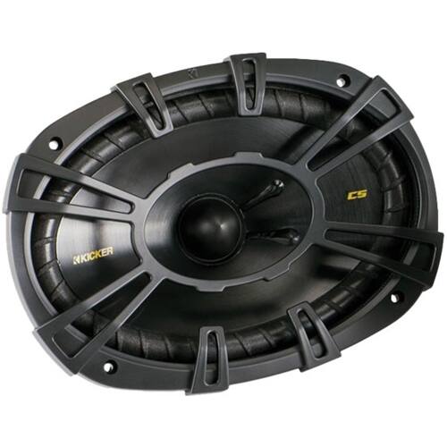 Alt View 12. KICKER - CS Series 6" x 9" 2-Way Car Speakers with Polypropylene Cones (Pair) - Black.