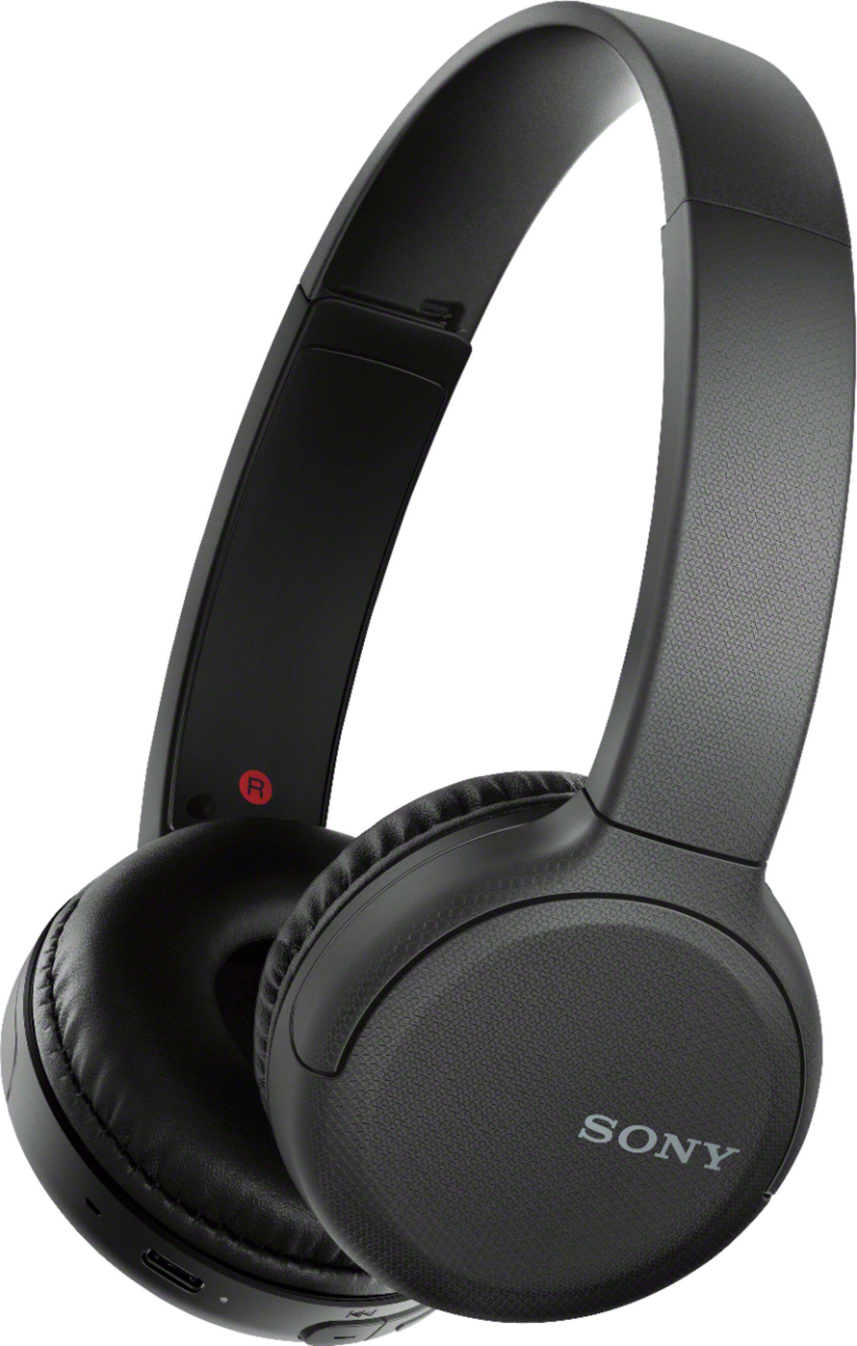 Angle. Sony - WH-CH510 Wireless On-Ear Headphones - Black.