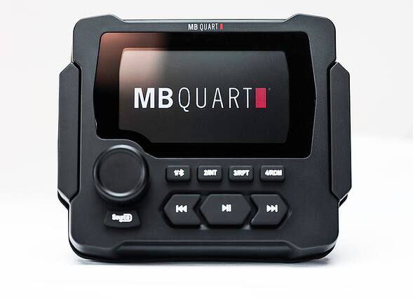Front. MB Quart - In-Dash Digital Media Receiver - Built-in Bluetooth - Black.