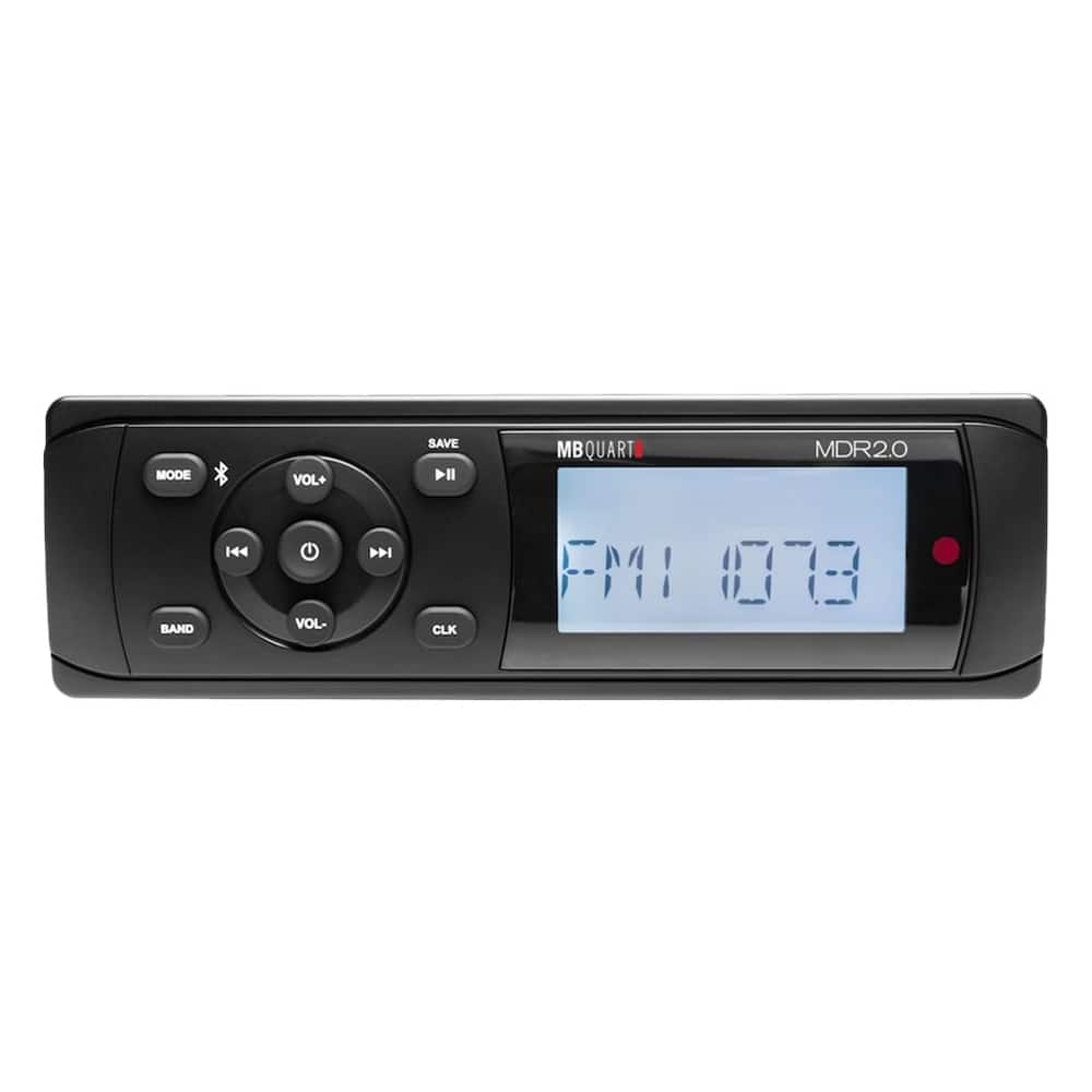 MB Quart - In-Dash Digital Media Receiver - Built-in Bluetooth - Black - Front_Zoom