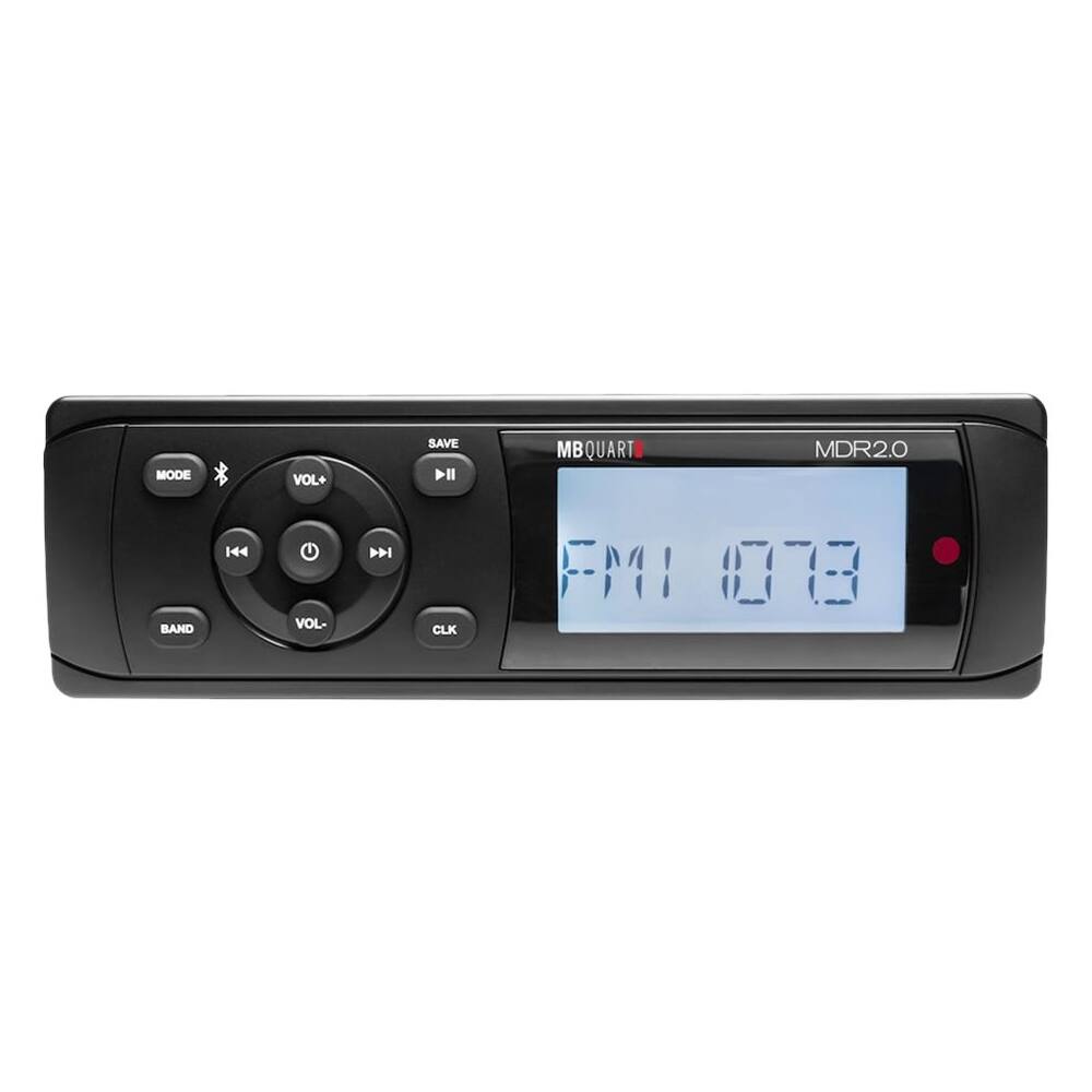 Front. MB Quart - In-Dash Digital Media Receiver - Built-in Bluetooth - Black.