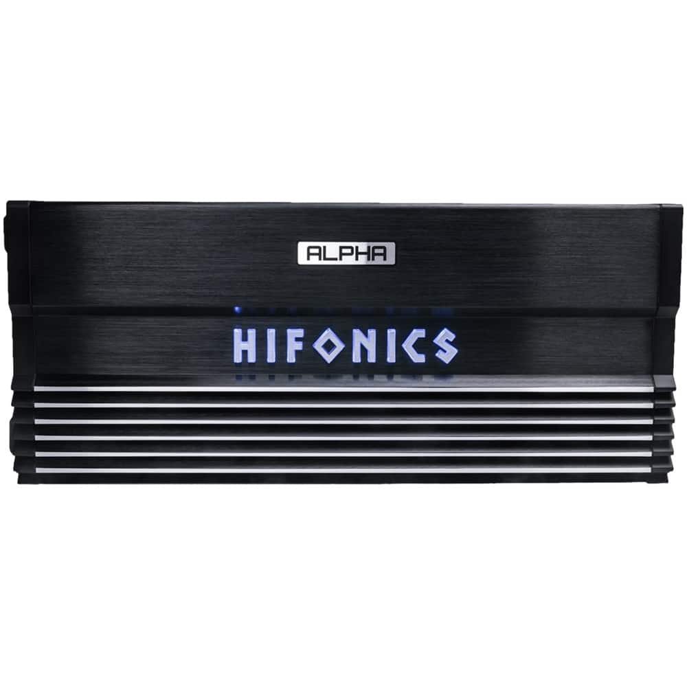 Front. Hifonics - ALPHA 2000W Class D Digital Mono Amplifier with Variable Low-Pass Crossover - Black.