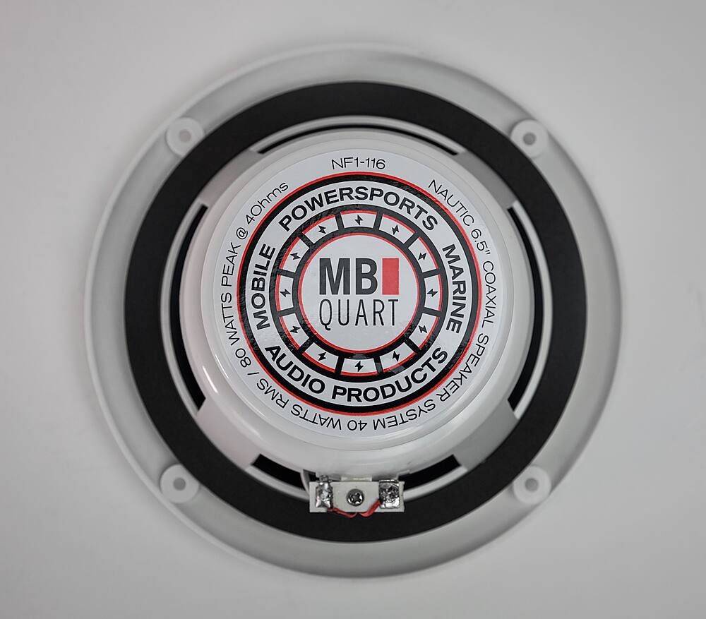 Alt View 11. MB Quart - NAUTIC 6-1/2" 2-Way Marine Speakers with Composite Polypropylene Cones (Pair) - White.