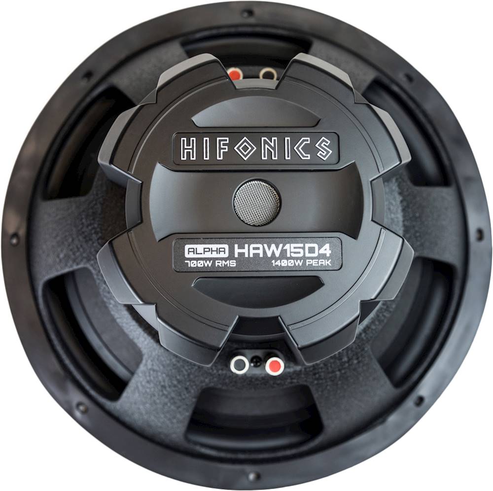Back View: Memphis Car Audio - Power Reference 12" Dual-Voice-Coil 8-Ohm Subwoofer - Black