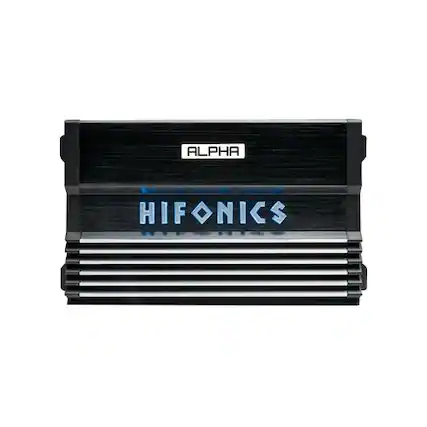 Front. Hifonics - ALPHA 1200W Class D Digital Mono Amplifier with Variable Low-Pass Crossover - Black.