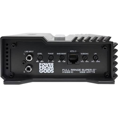 Alt View 12. Hifonics - ALPHA 1200W Class D Digital Mono Amplifier with Variable Low-Pass Crossover - Black.
