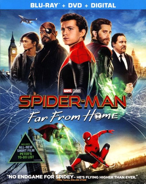 Front Standard. Spider-Man: Far From Home [Includes Digital Copy] [Blu-ray/DVD] [2019].