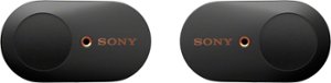 Sony - WF-1000XM3 True Wireless Noise Cancelling In-Ear Headphones - Black - Front_Zoom