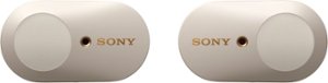 Sony - WF-1000XM3 True Wireless Noise Cancelling In-Ear Headphones - Silver - Front_Zoom
