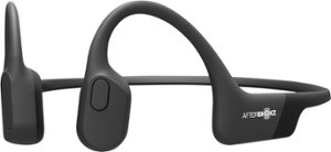AfterShokz - Aeropex Wireless Bone Conduction Open-Ear Headphones - Cosmic Black - Front_Zoom