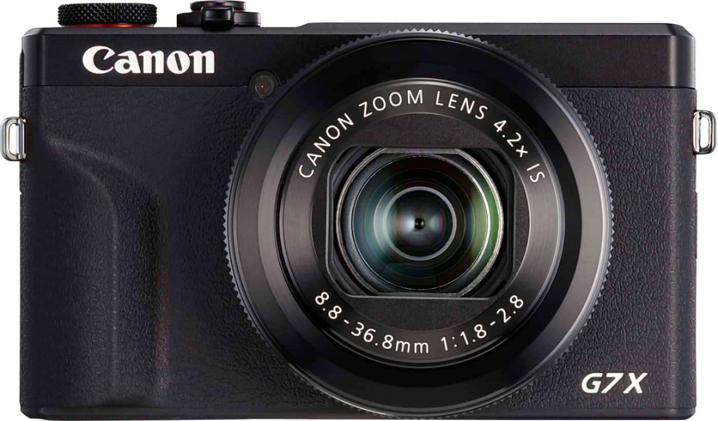 Front. Canon - PowerShot G7 X Mark III 20.1-Megapixel Digital Camera - Black.