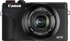 Front. Canon - PowerShot G7 X Mark III 20.1-Megapixel Digital Camera - Black.