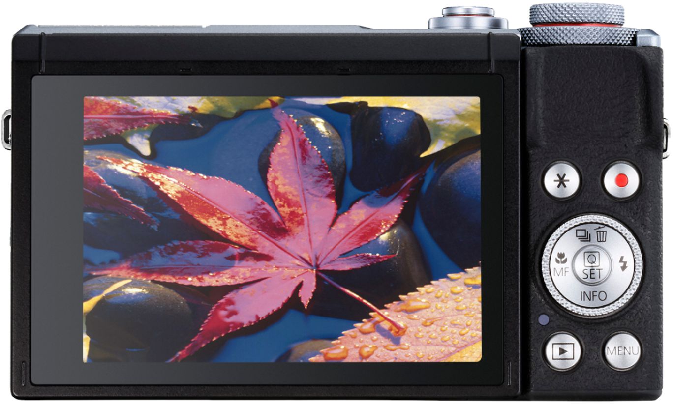 Back View: Canon - PowerShot G7 X Mark III 20.1-Megapixel Digital Camera - Silver