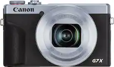 Front. Canon - PowerShot G7 X Mark III 20.1-Megapixel Digital Camera - Silver.