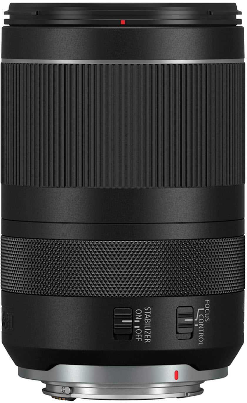 Left. Canon - RF24-240mm F4-6.3 IS USM Standard Zoom Lens for EOS R-Series Cameras - Black.