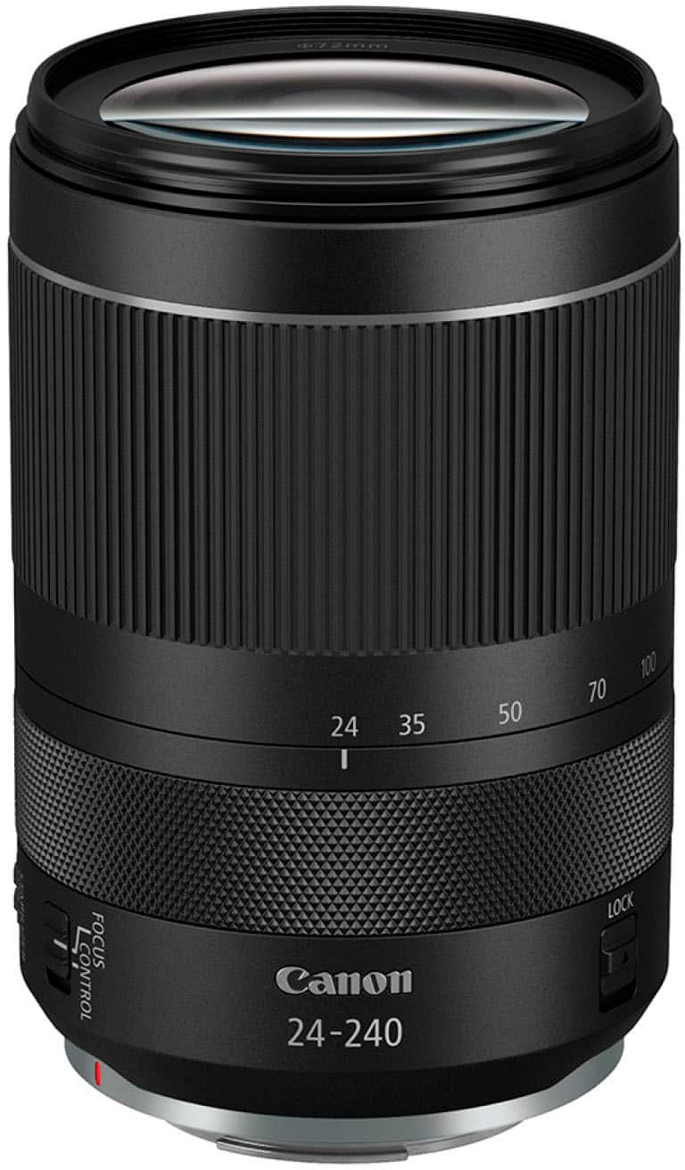 Back. Canon - RF24-240mm F4-6.3 IS USM Standard Zoom Lens for EOS R-Series Cameras - Black.