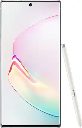 Front. Samsung - Galaxy Note10+ with 256GB Memory Cell Phone (Unlocked).