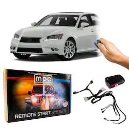 MPC - Plug-n-Play OEM Remote Activated Remote Start Kit For 2013-2015 Lexus GS450h - Black