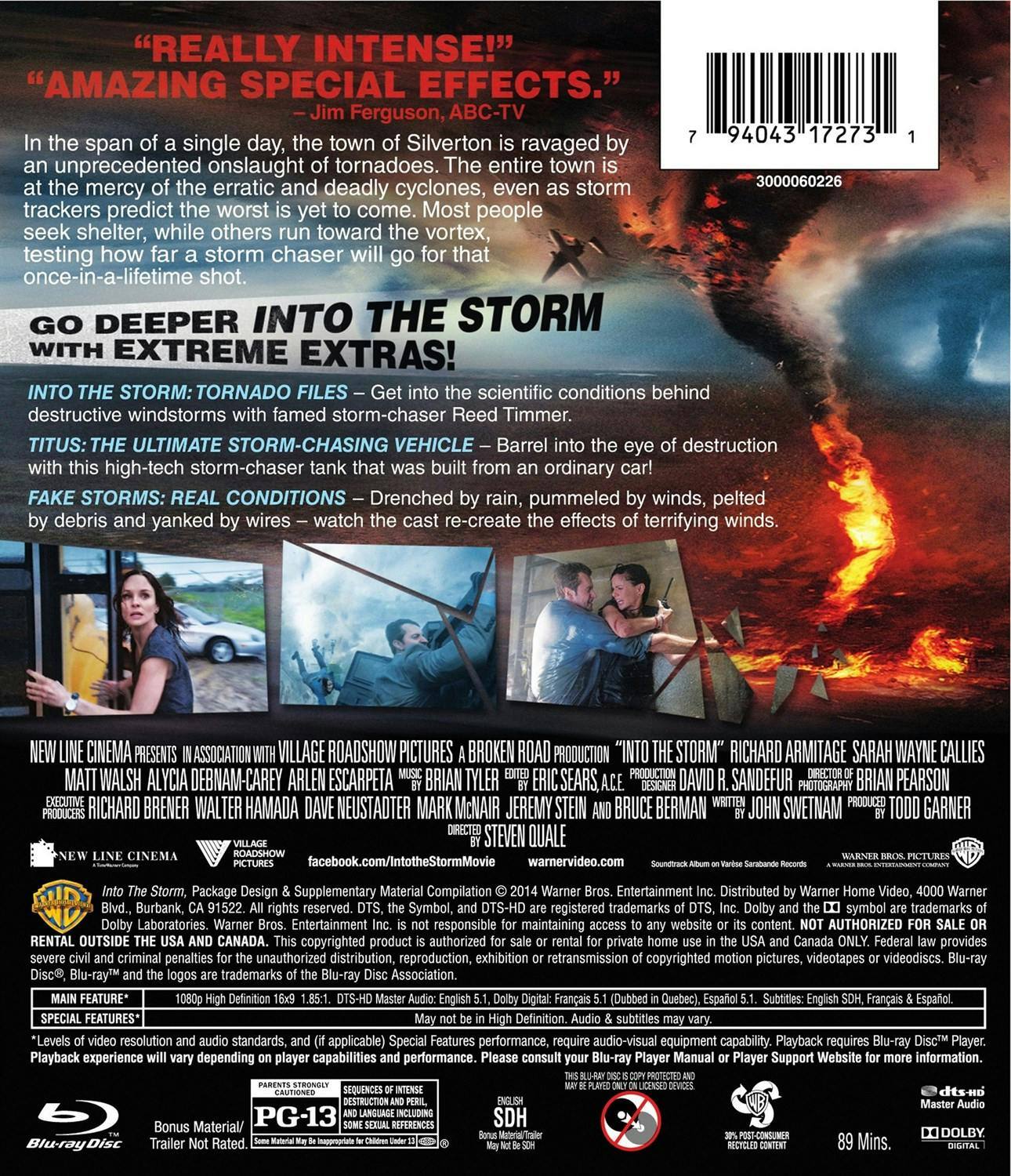 Back. Into The Storm [Blu-ray].