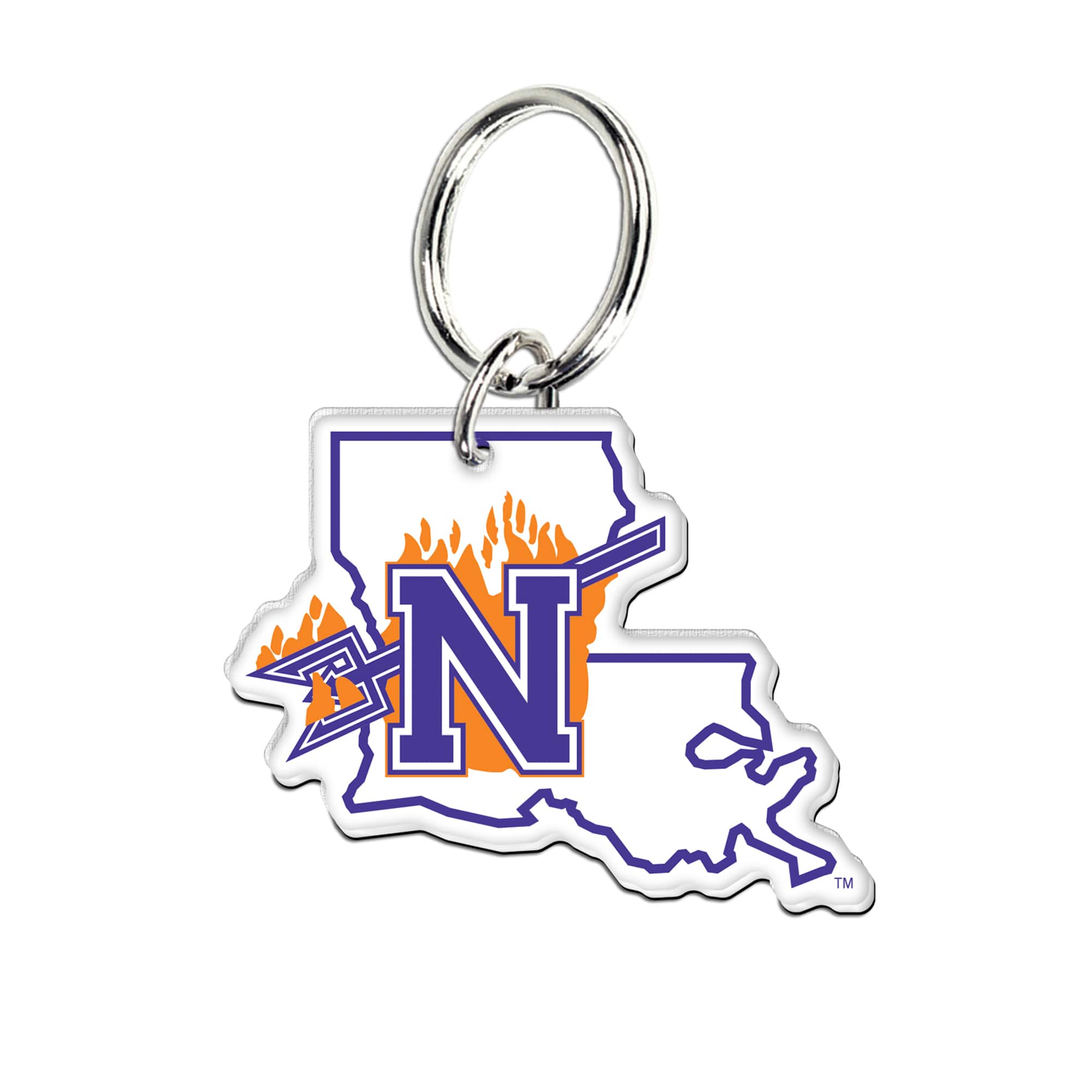 WinCraft - Northwestern State Demons Premium Acrylic Team Key Ring - Multicolor