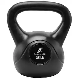 ProsourceFit - Vinyl Kettlebell, 35 lbs - Black