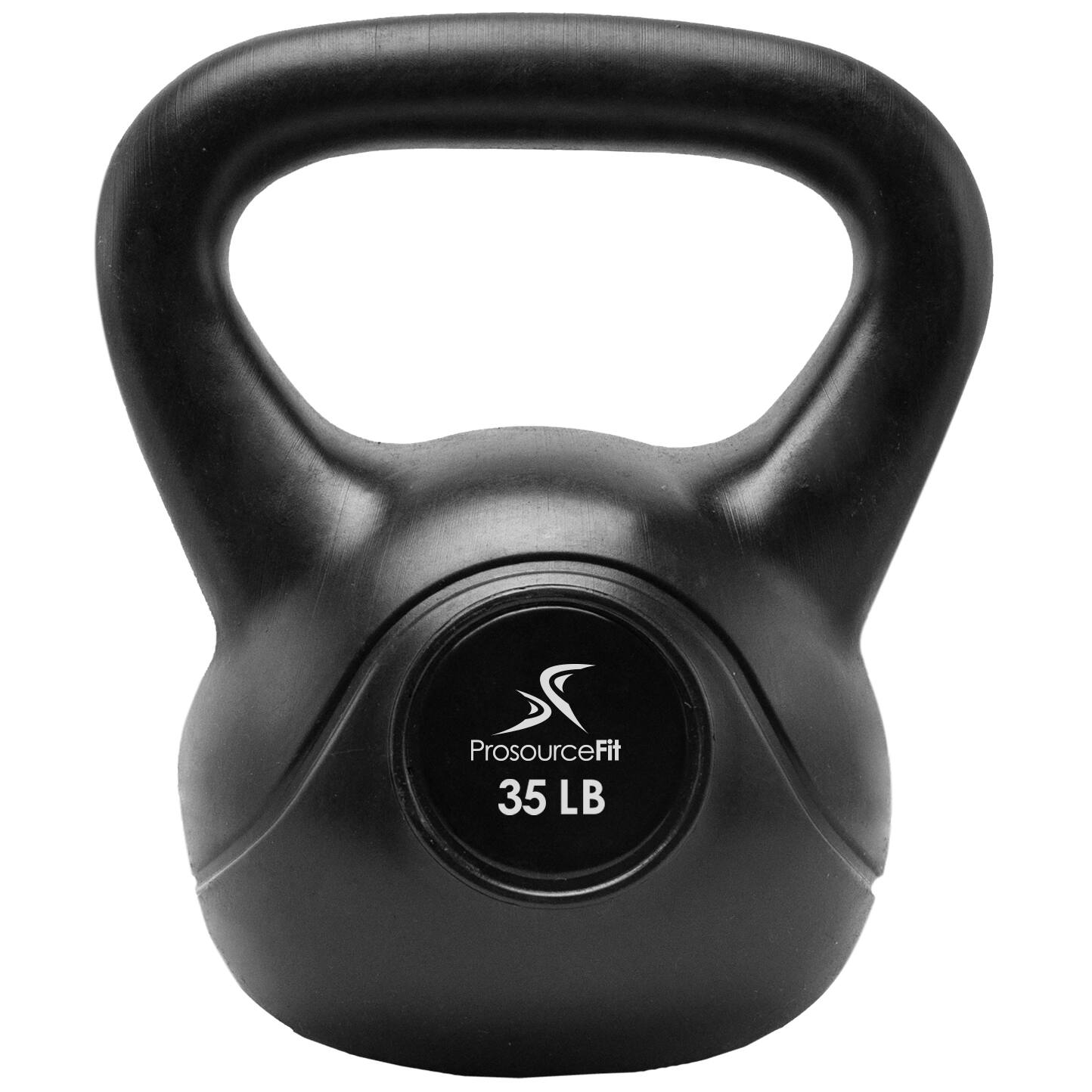 ProsourceFit - Vinyl Kettlebell, 35 lbs - Black